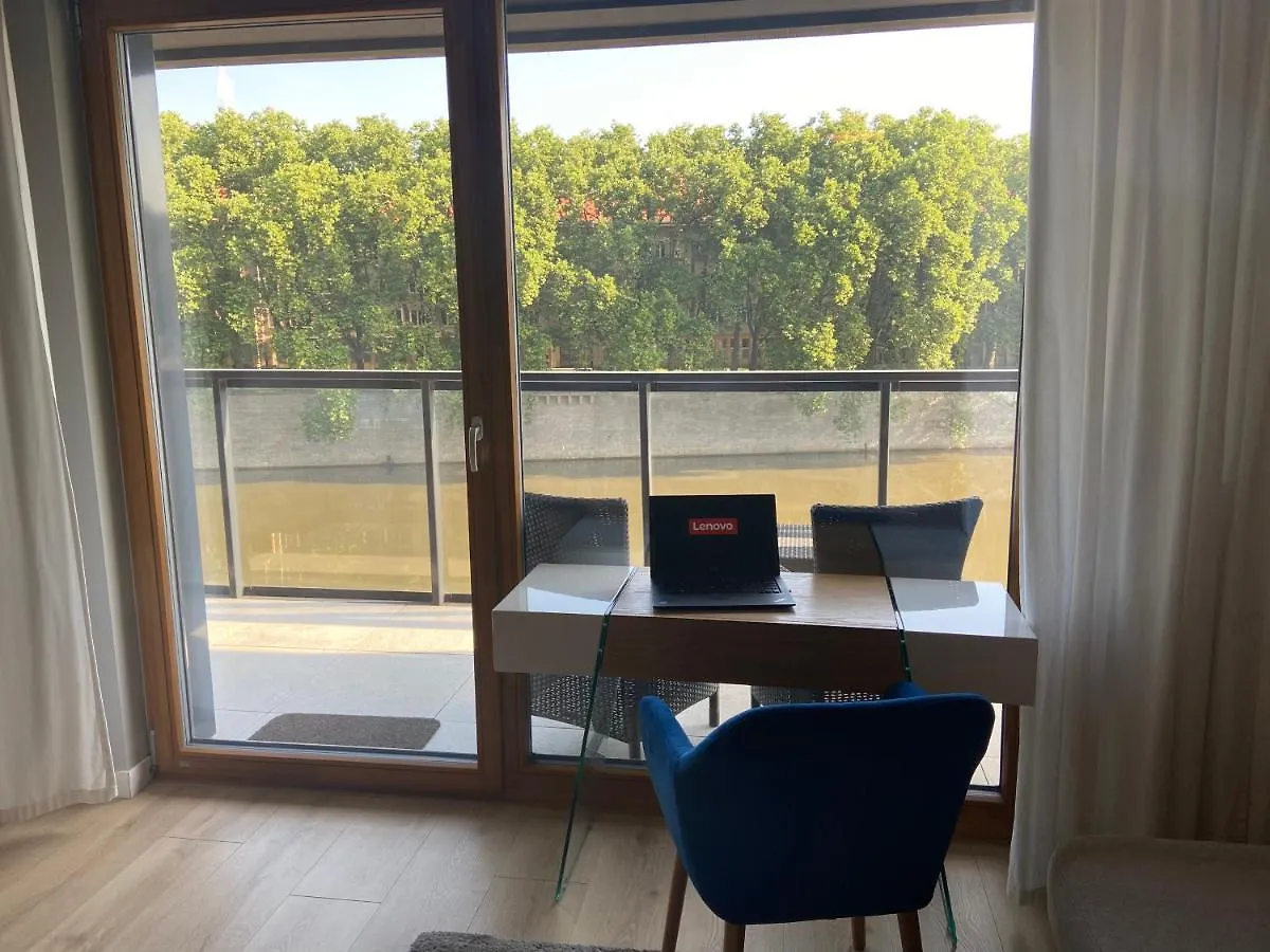 Apartament studio z widokiem na Odrę Bulwary Książęce Wrocław